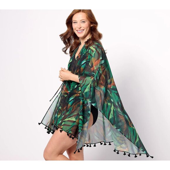 Belle Beach by Kim Gravel Tropi Cool Key West Cover Up Size Medium/Large Outings - Picture 1 of 10